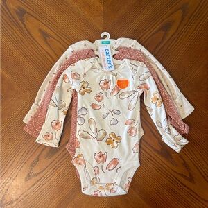 Carter's Fall Inspired Long-Sleeved Body Suits 3-Count